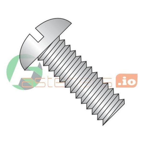 #8-32 x 7/8 in Slotted Round Machine Screw, Plain 18-8 Stainless Steel, 4000 PK, Newport Fasteners, Mfr#: 825327